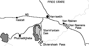 Harrismith Area Map